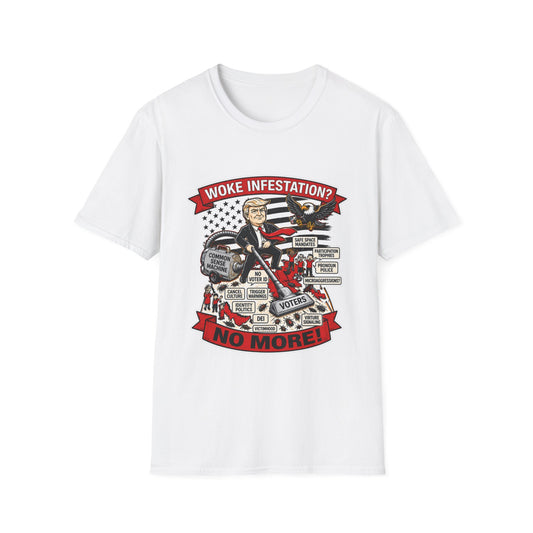 "Woke Infestation? No More!" Trump Patriotic Graphic Tee